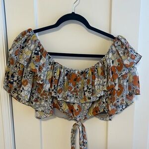 ALEXIS off the shoulder floral top